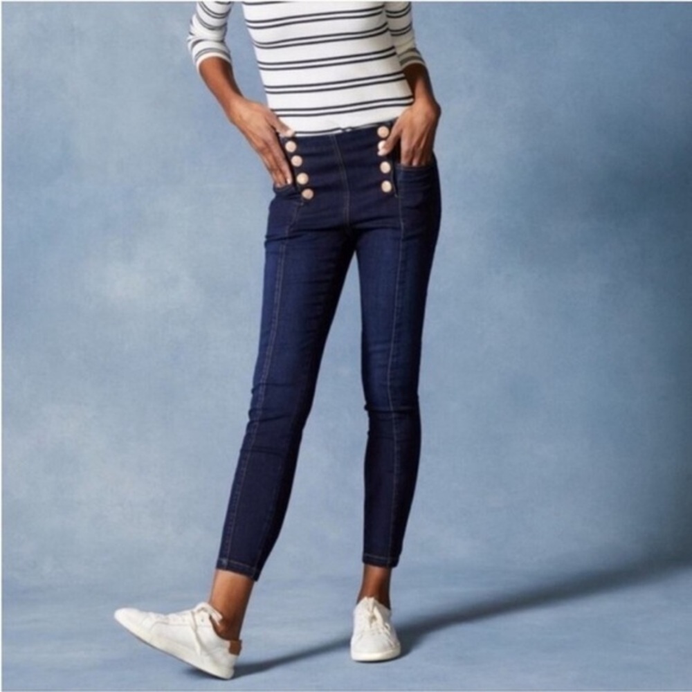 NWT J McLaughlin Hastings Jeans sailor nautical size 2